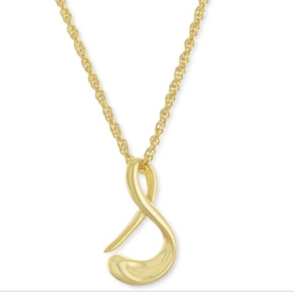 NWTGiani Bernini S Initial 18 Pendant Necklace in 18k GoldPlated Sterling Silver - Picture 1 of 3